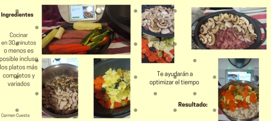 VERDURAS CON POLLO AL VAPOR