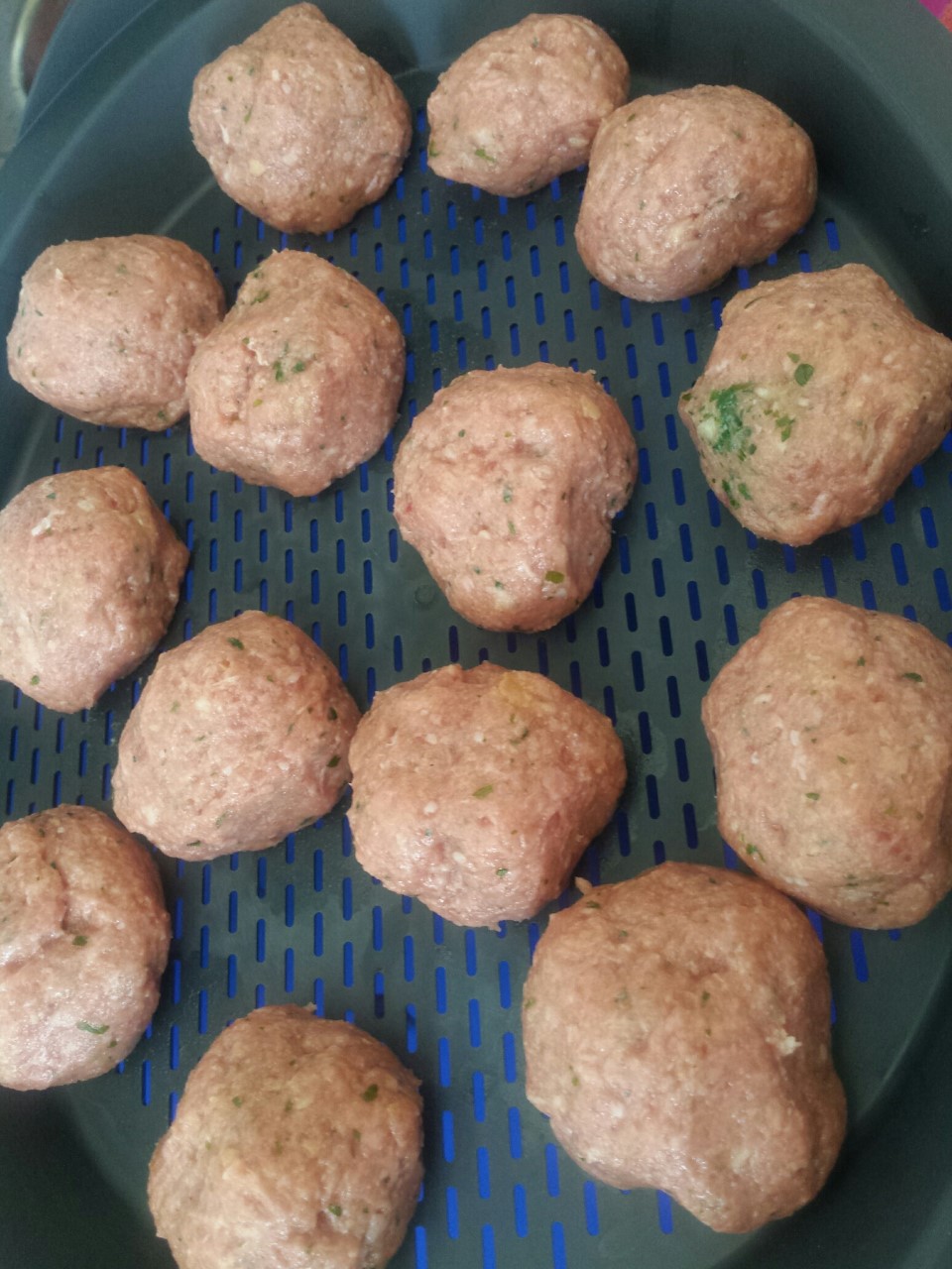 Albóndigas al vapor en salsa de tomate con Thermomix®