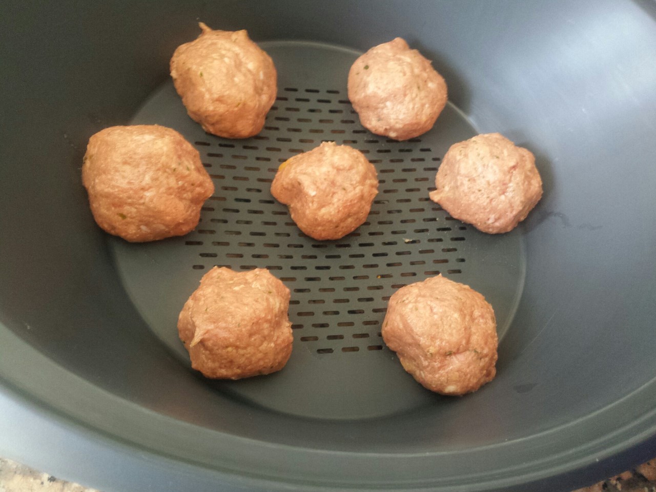 Albóndigas al vapor en salsa de tomate con Thermomix®