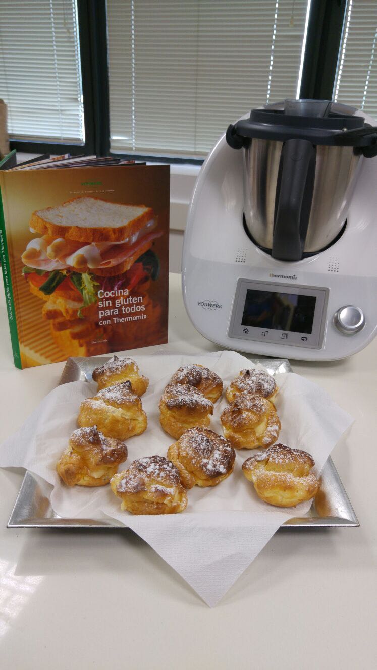 Buñuelos de crema sin gluten