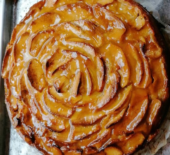 Tarta cremosa manzana