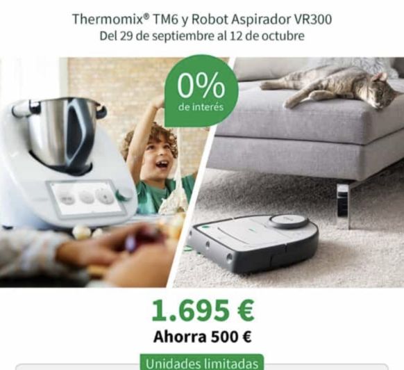 DISFRUTA DEL Thermomix® 6+ ROBOT ASPIRADOR VR 300 Al 0% DE INTERÉS