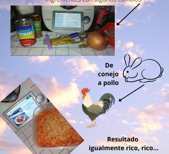 ESPAGUETIS CON ALGUNOS CAMBIOS