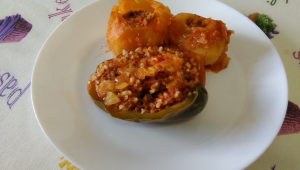 PIMIENTOS Y PAPAS RELLENOS